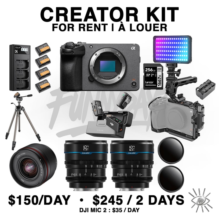 Sony FX30 Creator Kit - 3 lens