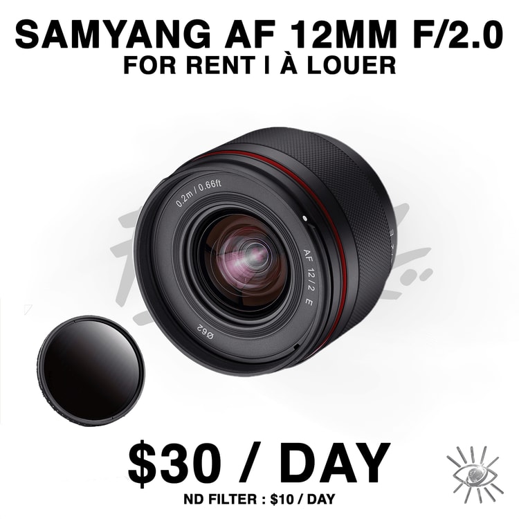 Lens Samyang AF 12mm