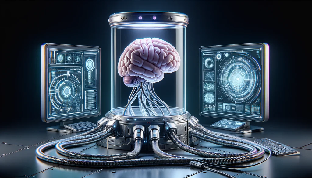 ai generated, brain, simulation, robot, reality, cybernetics, virtual reality, software