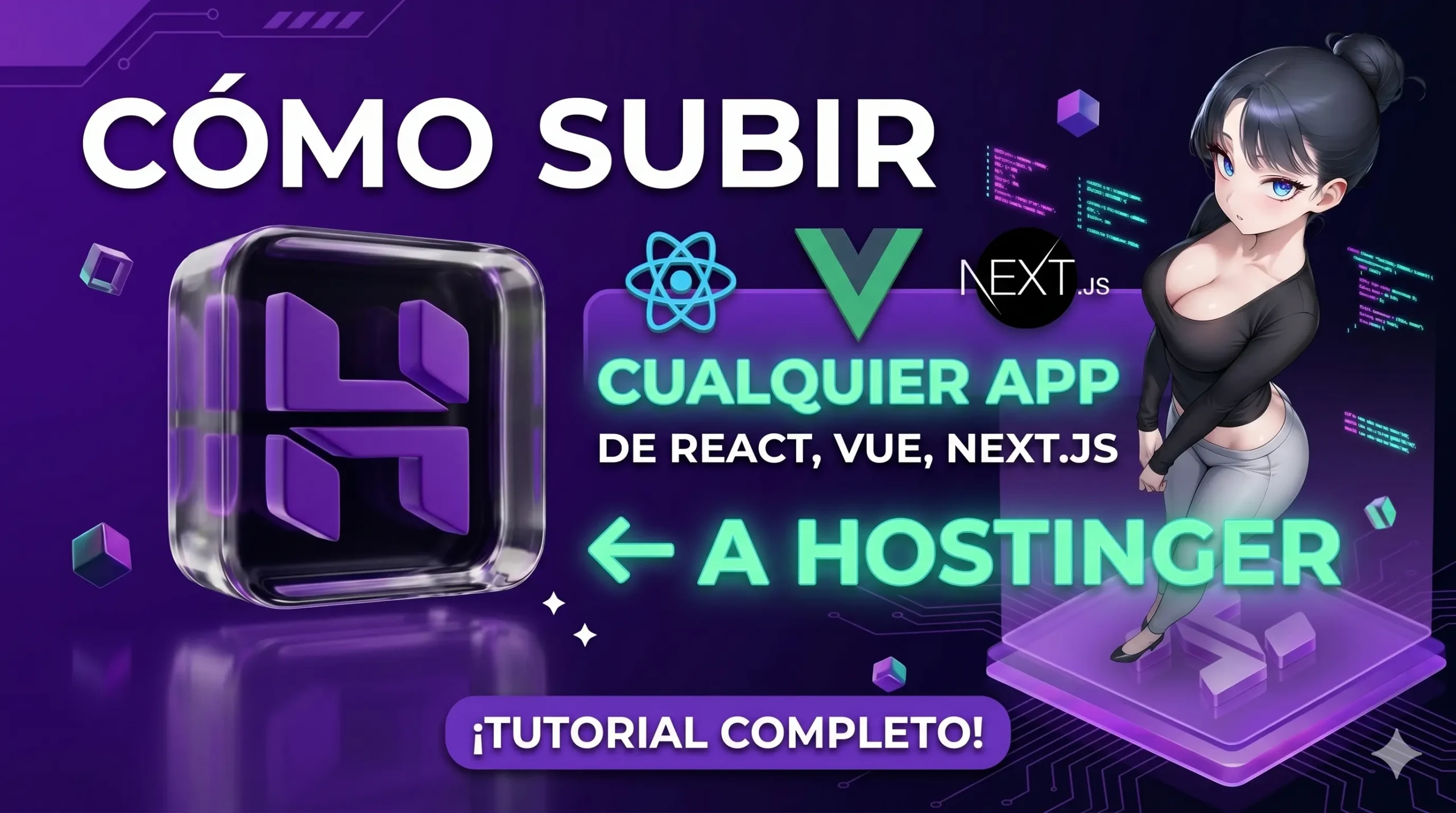 Despliega tu App React o Next.js en Hostinger Fácil