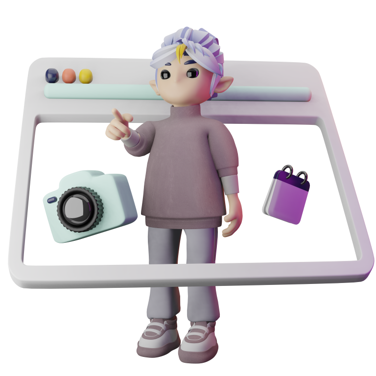 Photography mascot