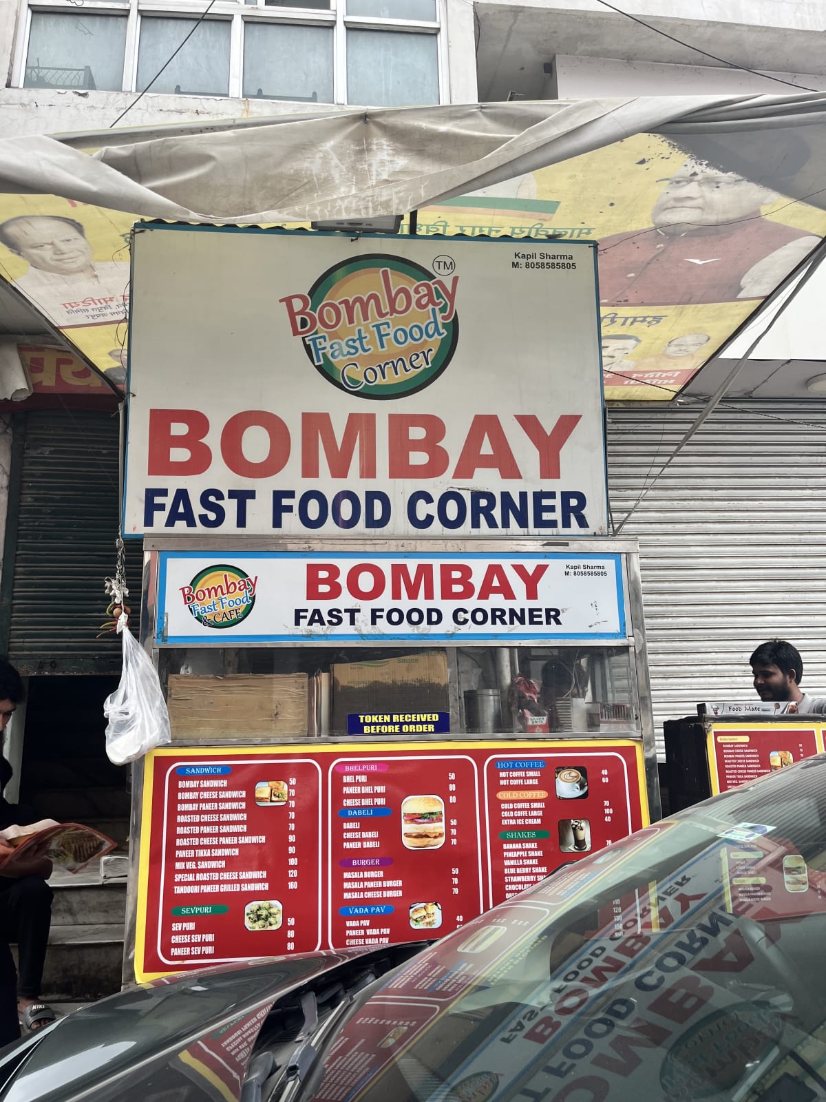 Bombay Fast Food Corner, spot famous for its Vada Pav in Raja Park, Jaipur - Thela Khojo