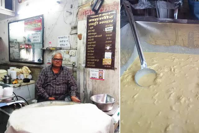 Mahaveer Rabri Bhandar, spot famous for its Rabri in Chandpole, Jaipur - photo 4 - Thela Khojo