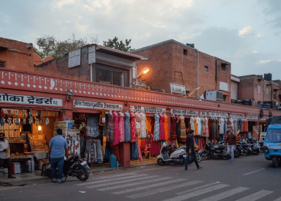 Nehru Bazar street food area in Jaipur, explored on Thela Khojo