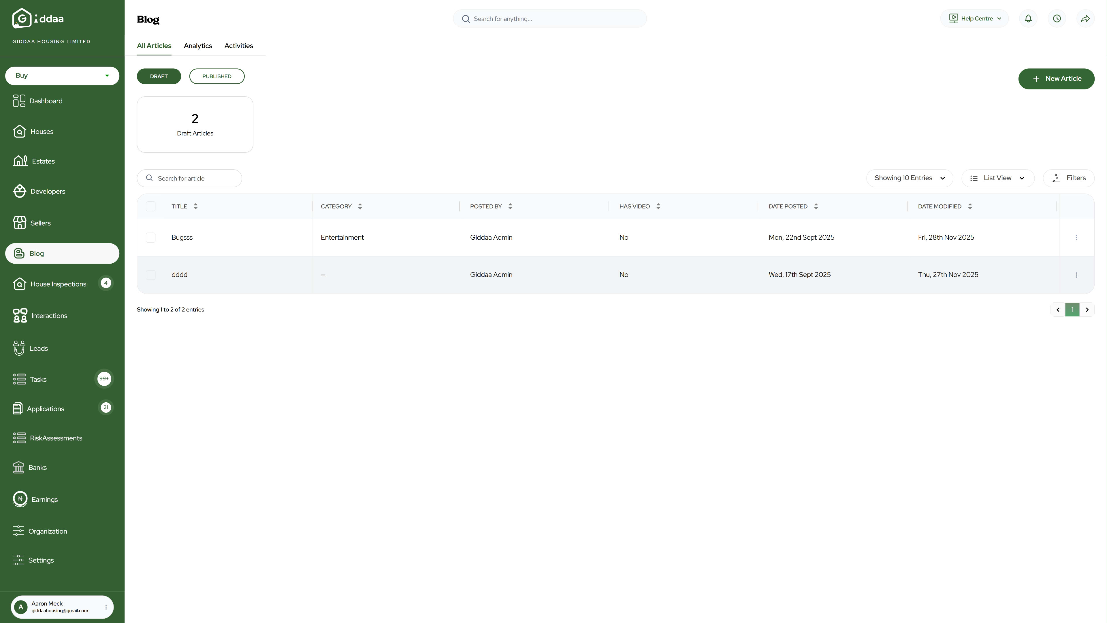 Giddaa Housing: Blogs Screenshot 5
