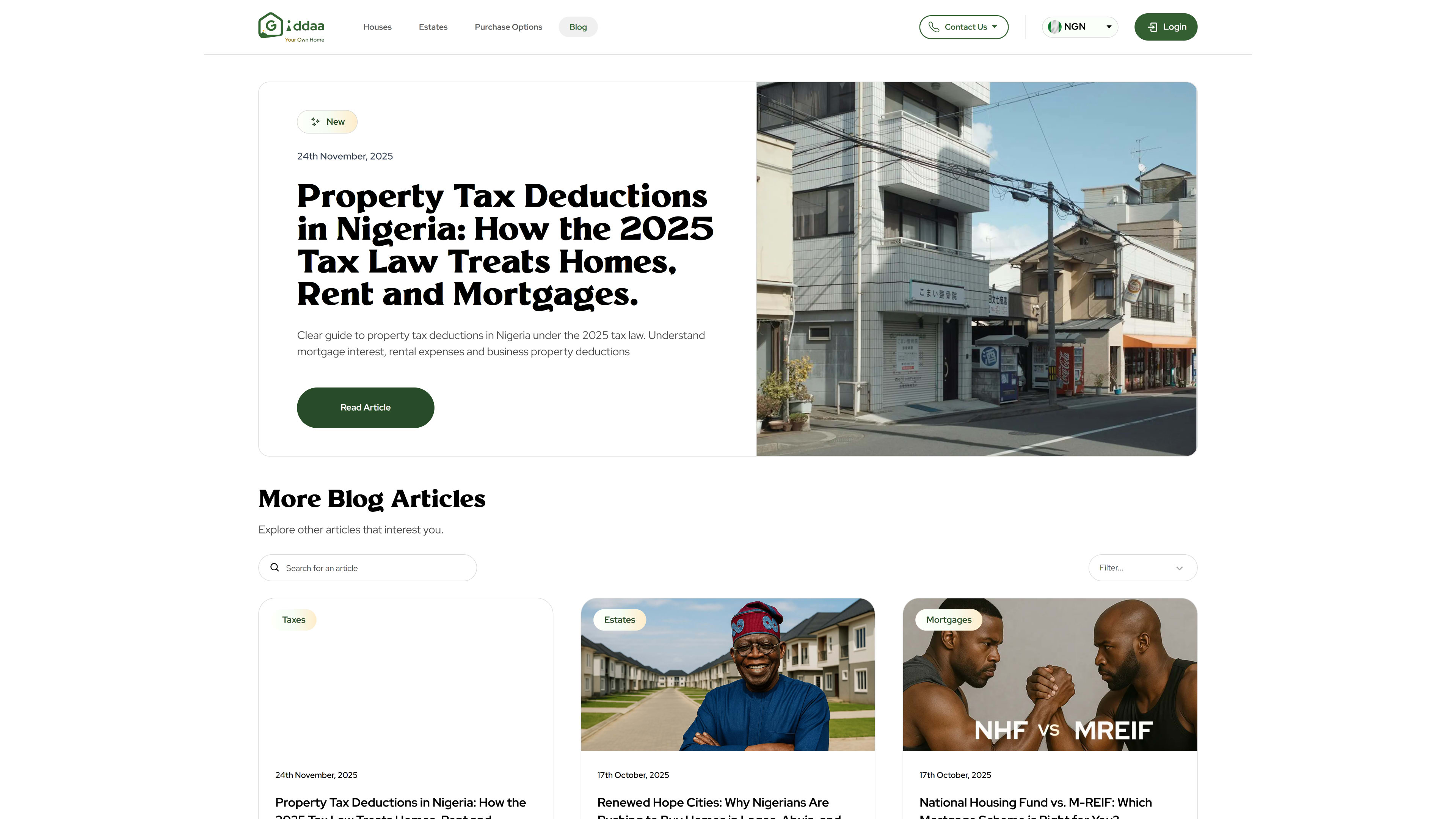 Giddaa Housing: Blogs main preview