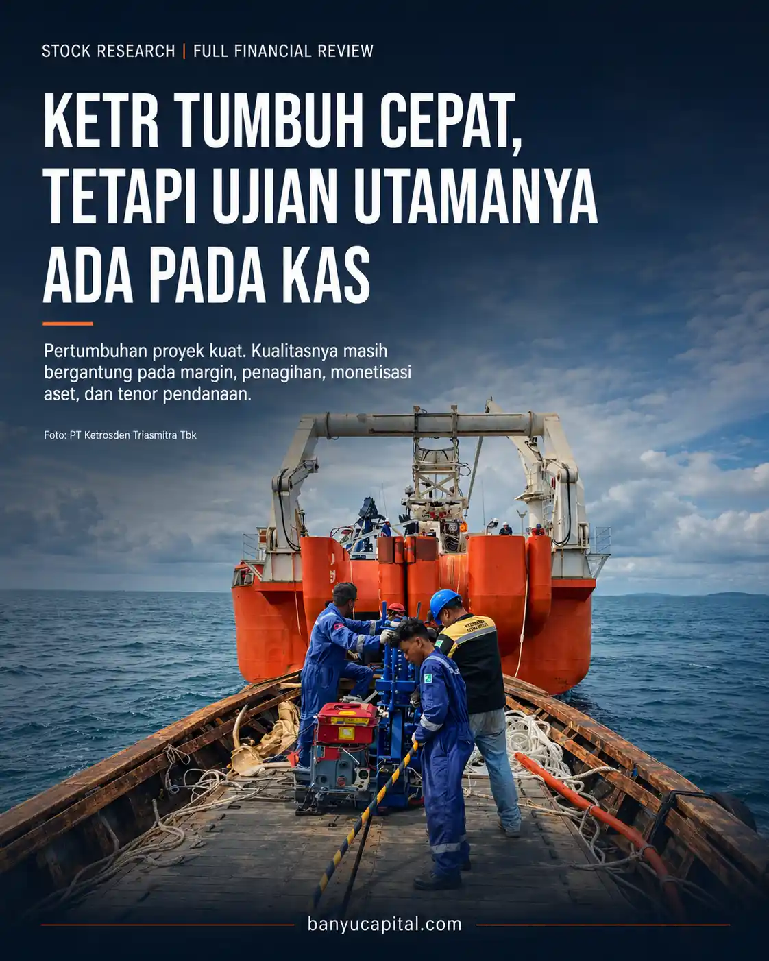 Kapal penggelar kabel laut dalam visual utama analisis premium KETR