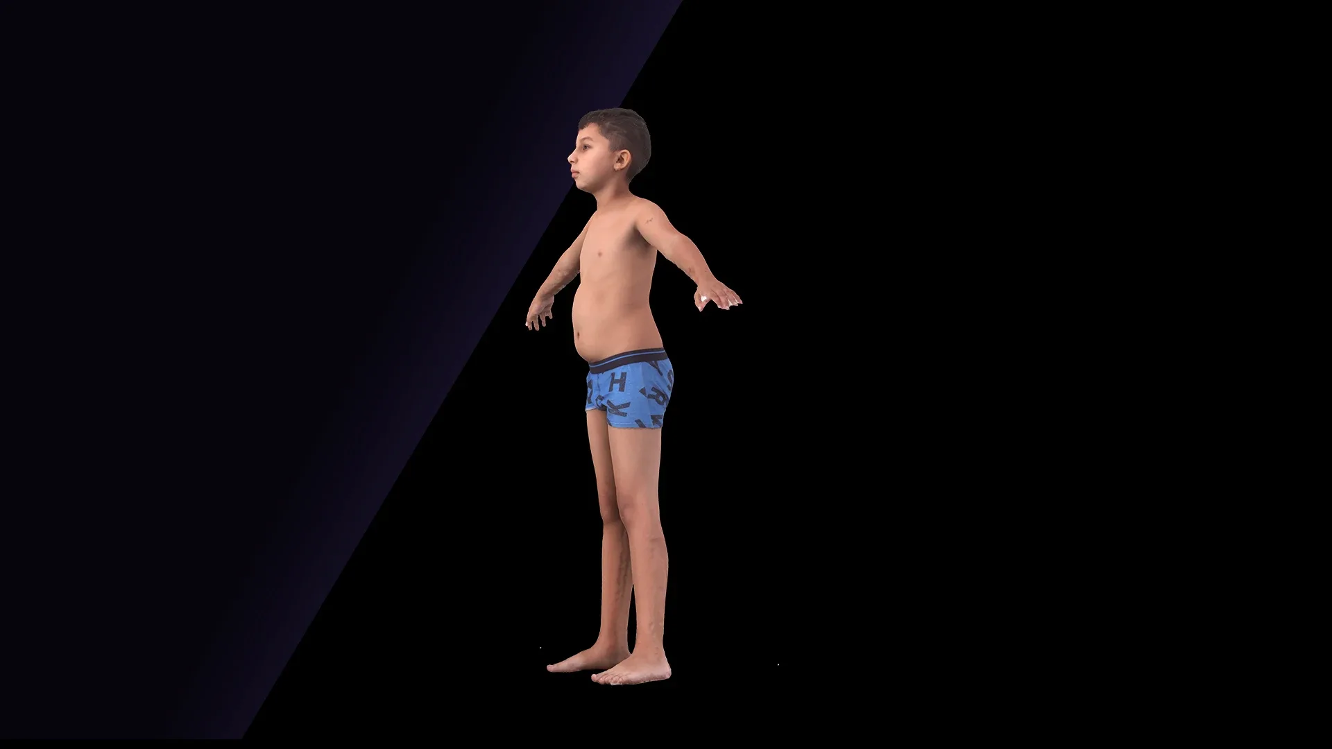 Raw A Pose Scan | 3D Model Timbo Underwear