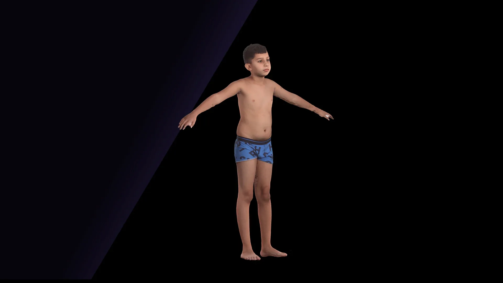 Raw A Pose Scan | 3D Model Timbo Underwear