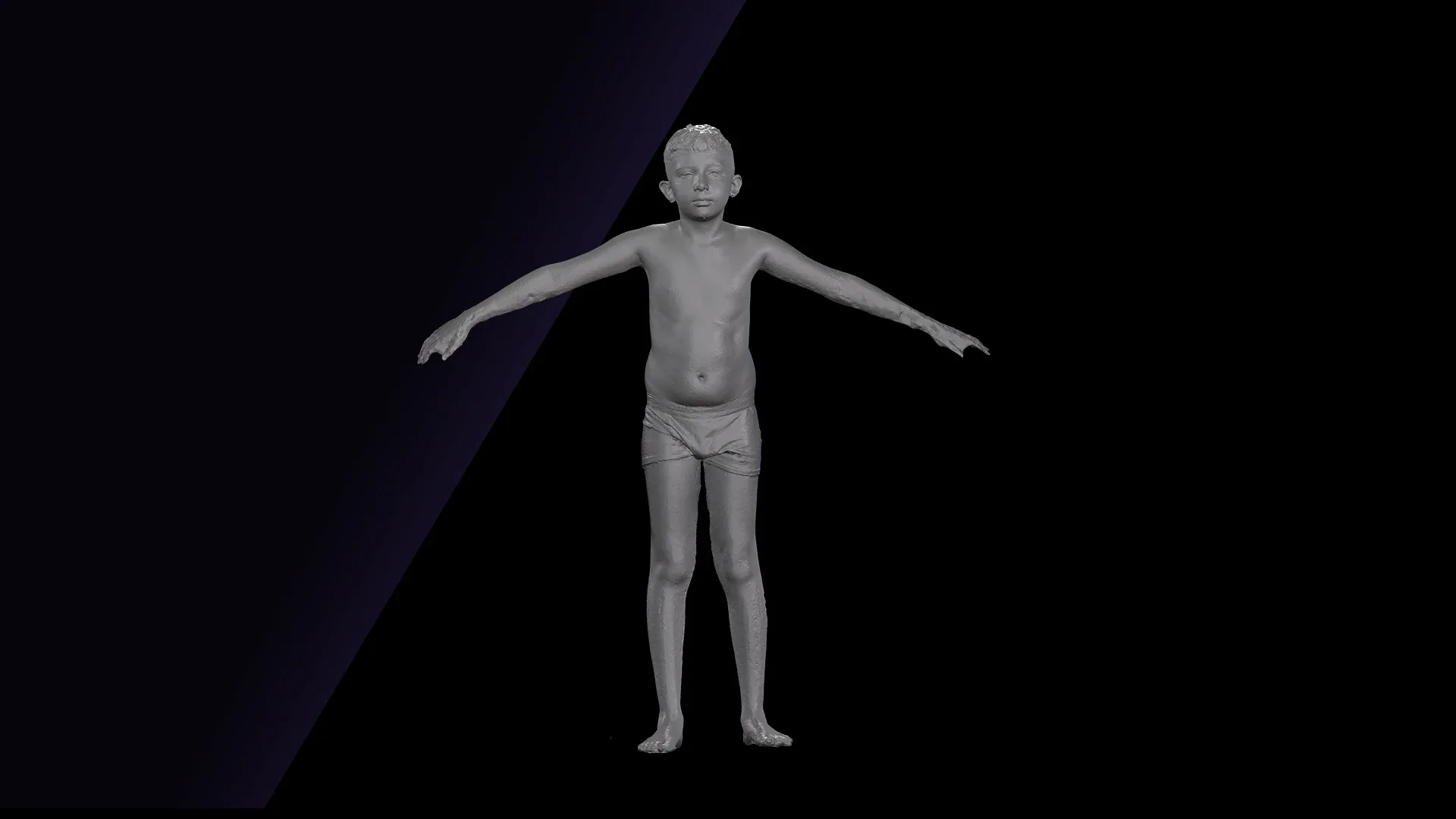 Raw A Pose Scan | 3D Model Timbo Underwear