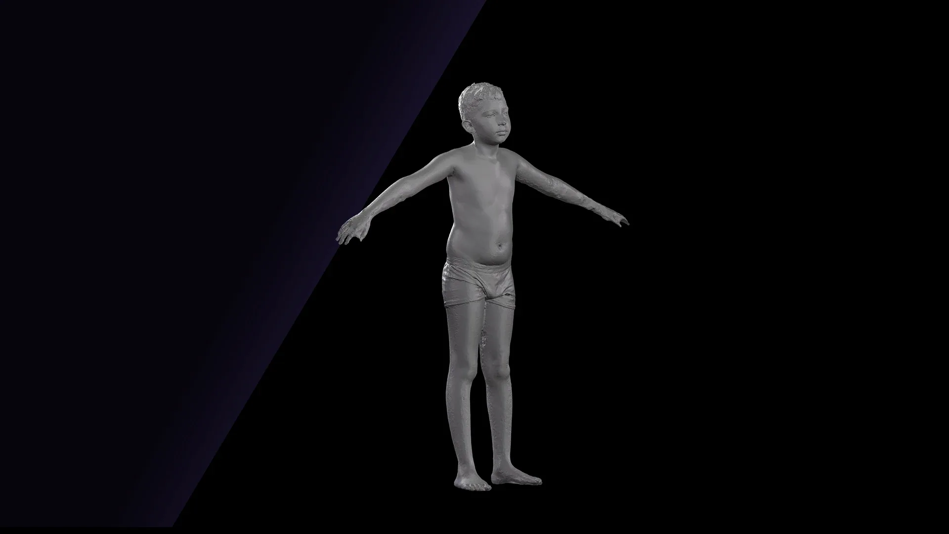 Raw A Pose Scan | 3D Model Timbo Underwear