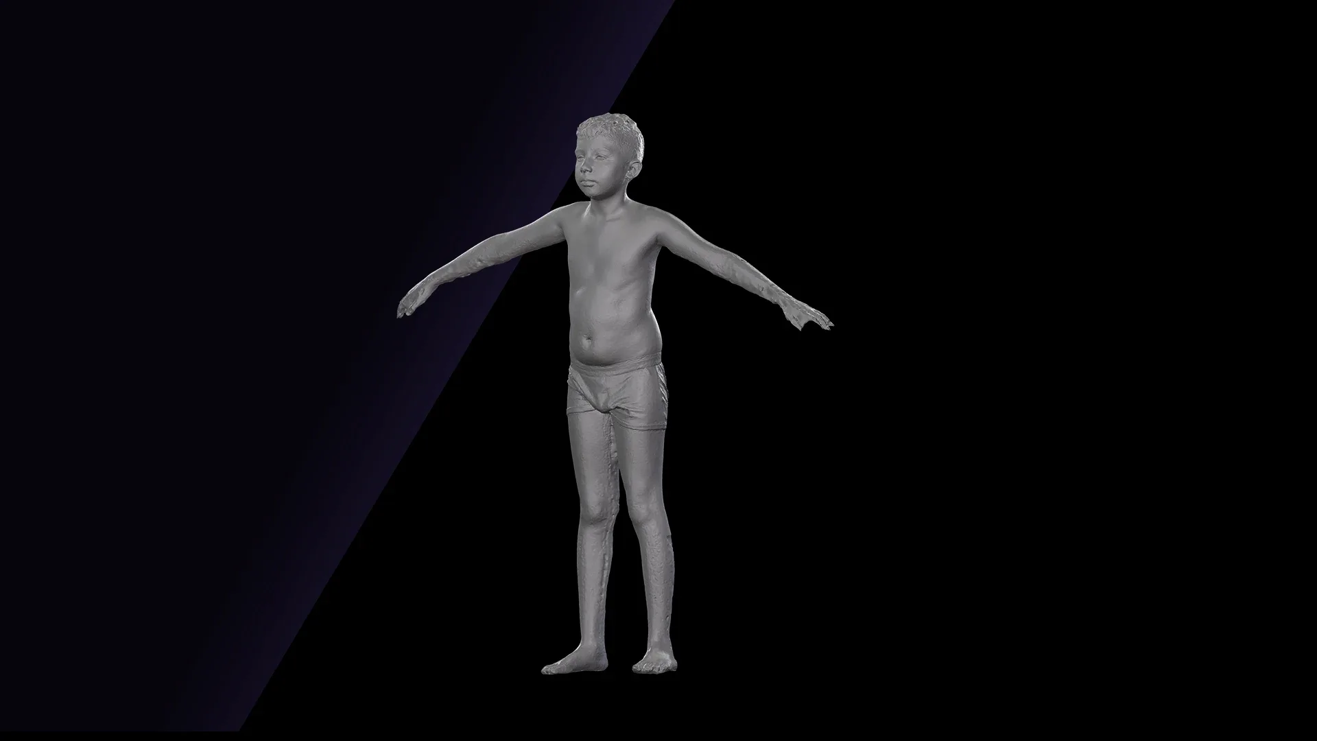 Raw A Pose Scan | 3D Model Timbo Underwear