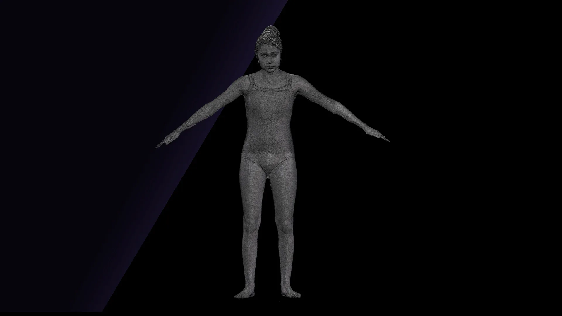 Raw A Pose Scan | 3D Model Isla Underwear