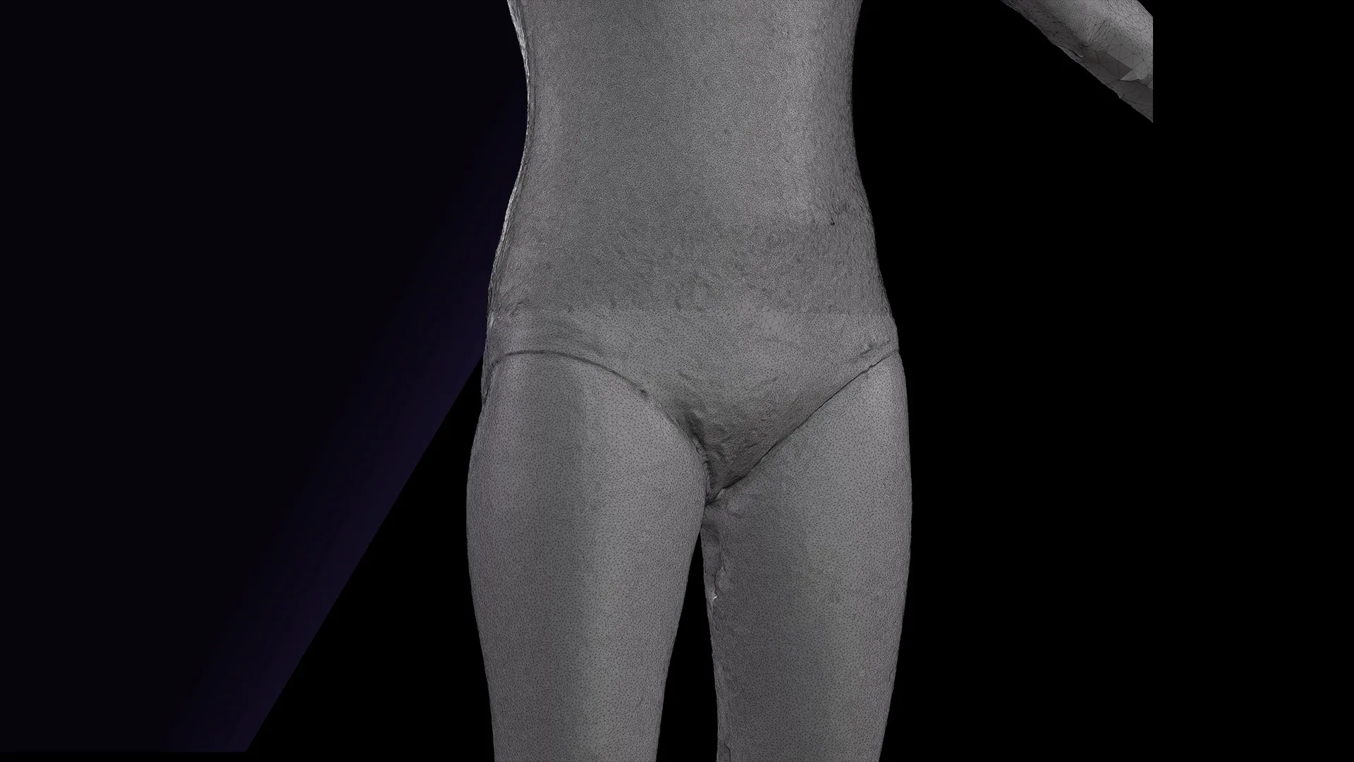 Raw A Pose Scan | 3D Model Isla Underwear