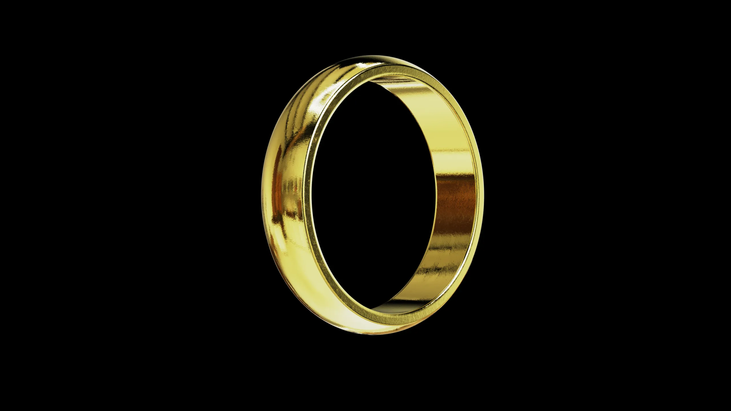 Solid classic wedding ring