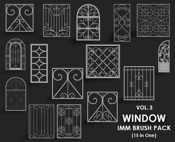 WINDOW MEGA PACK (4 IN ONE - 56 BRUSHES)