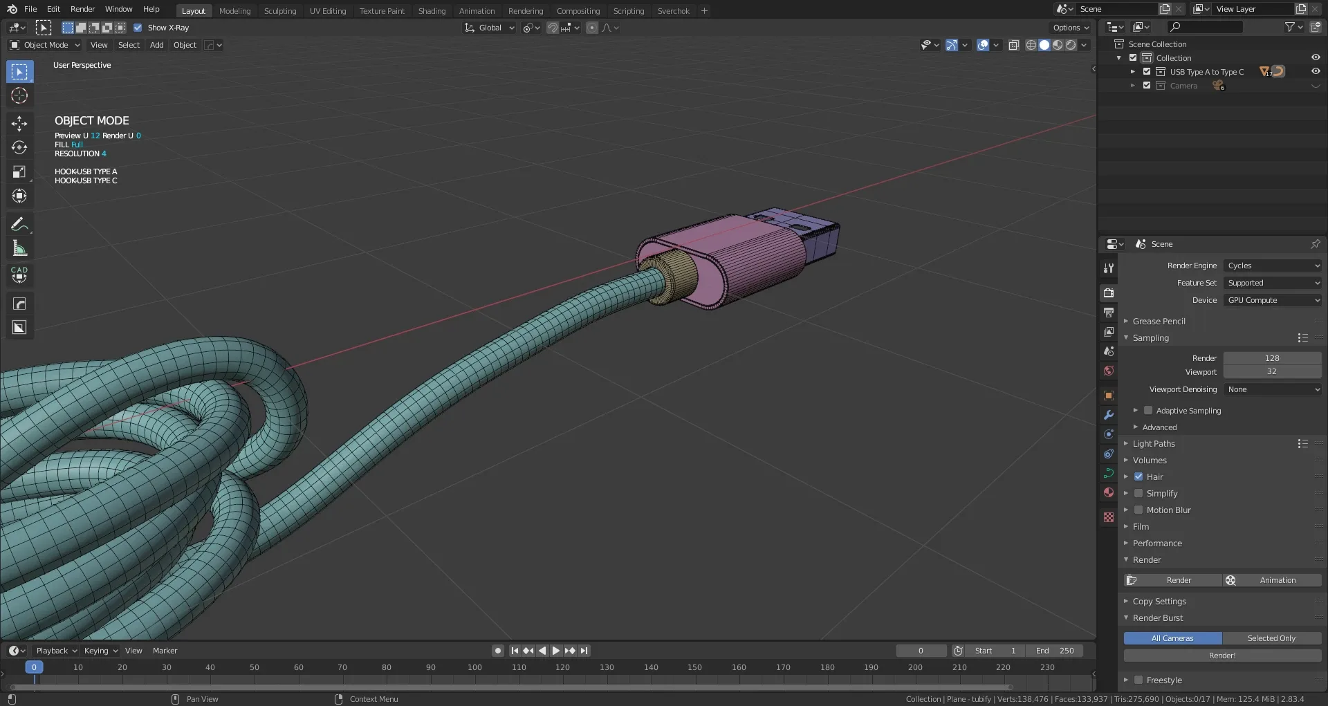 Usb Type A to Type C