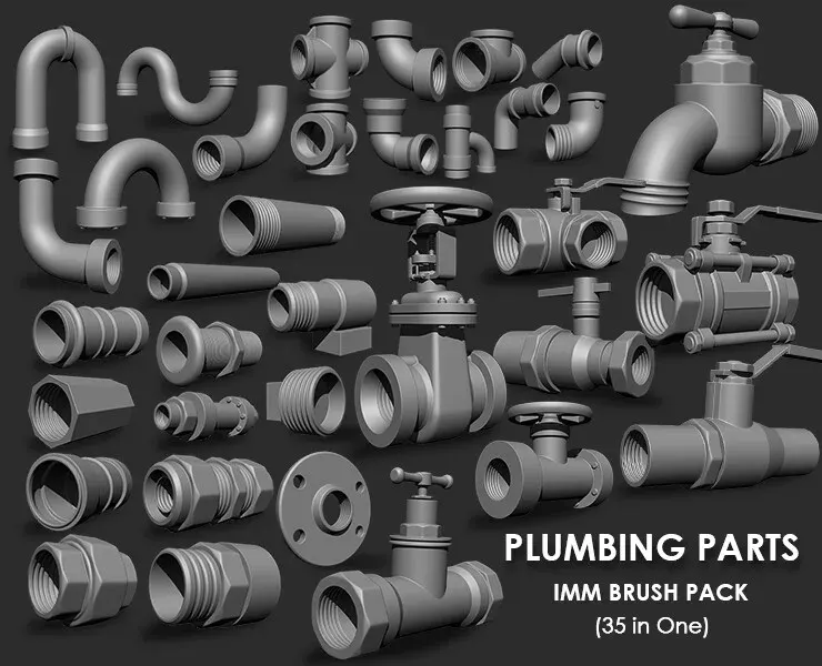 Hardsurface Environment Megapack Imm Brushes (409 All in One)