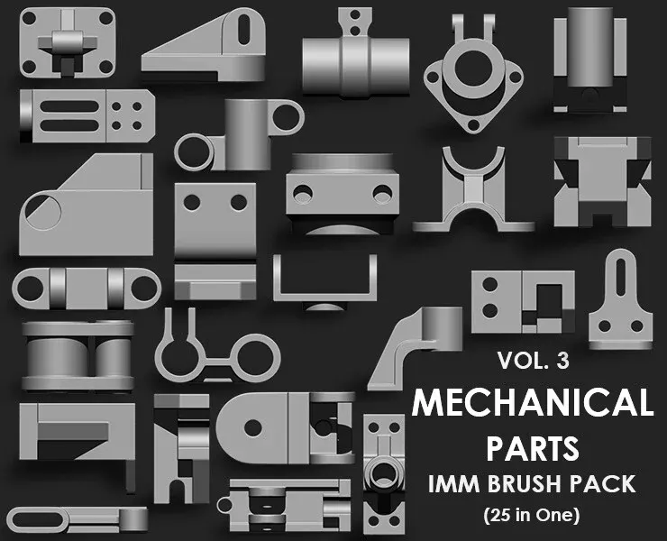 Hardsurface Environment Megapack Imm Brushes (409 All in One)