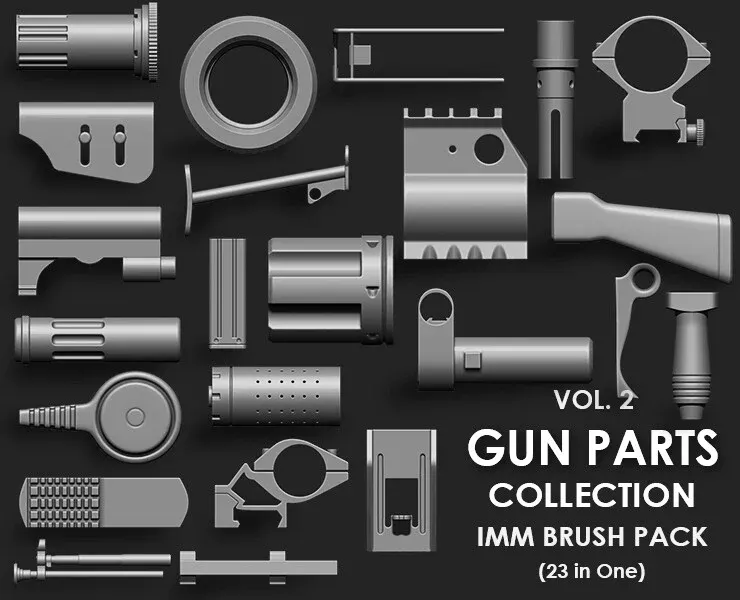 Hardsurface Environment Megapack Imm Brushes (409 All in One)