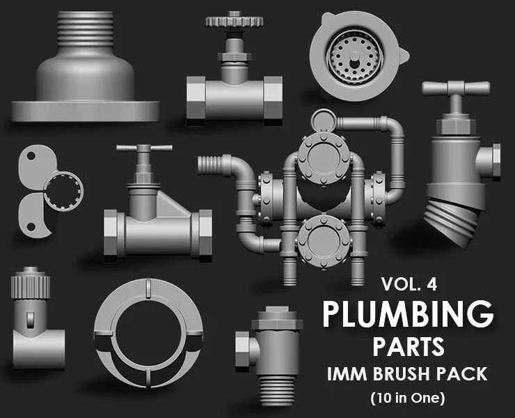 Hardsurface Environment Megapack Imm Brushes (409 All in One)