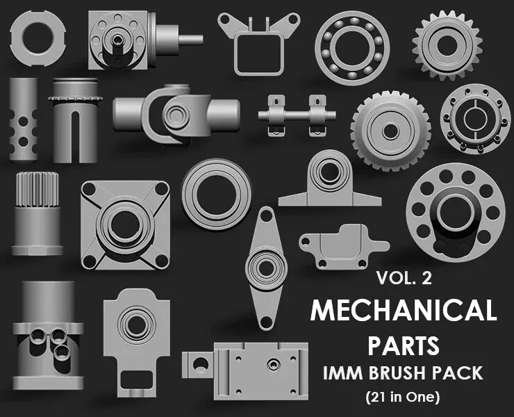 Hardsurface Environment Megapack Imm Brushes (409 All in One)
