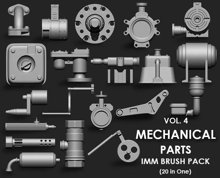 Hardsurface Environment Megapack Imm Brushes (409 All in One)