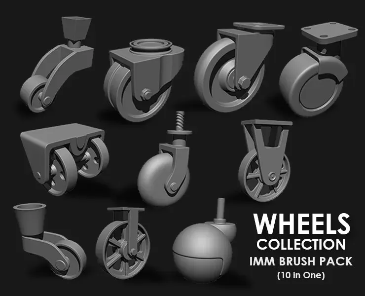 Hardsurface Environment Megapack Imm Brushes (409 All in One)