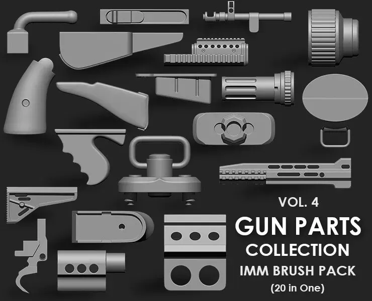 Hardsurface Environment Megapack Imm Brushes (409 All in One)