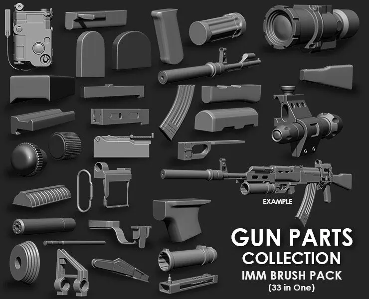 Hardsurface Environment Megapack Imm Brushes (409 All in One)
