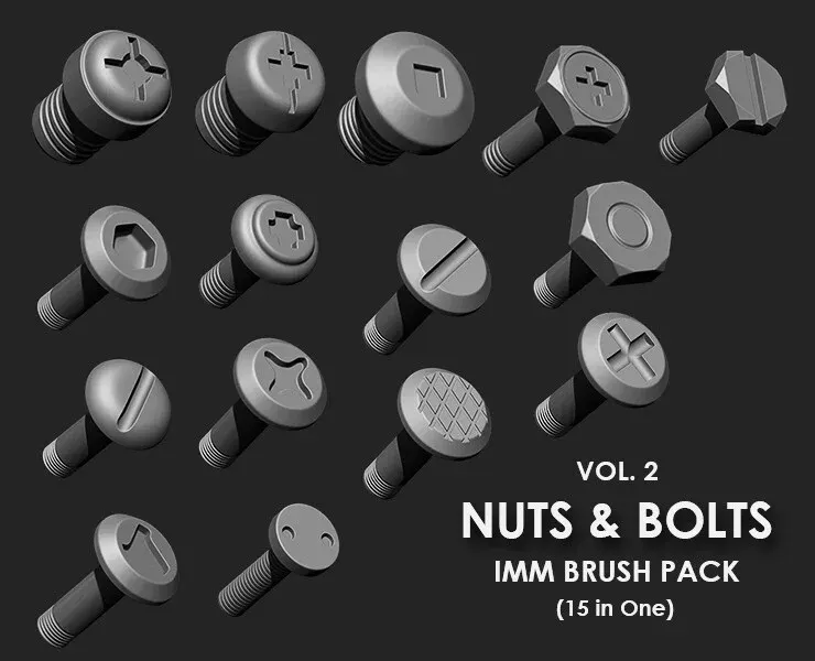 Hardsurface Environment Megapack Imm Brushes (409 All in One)