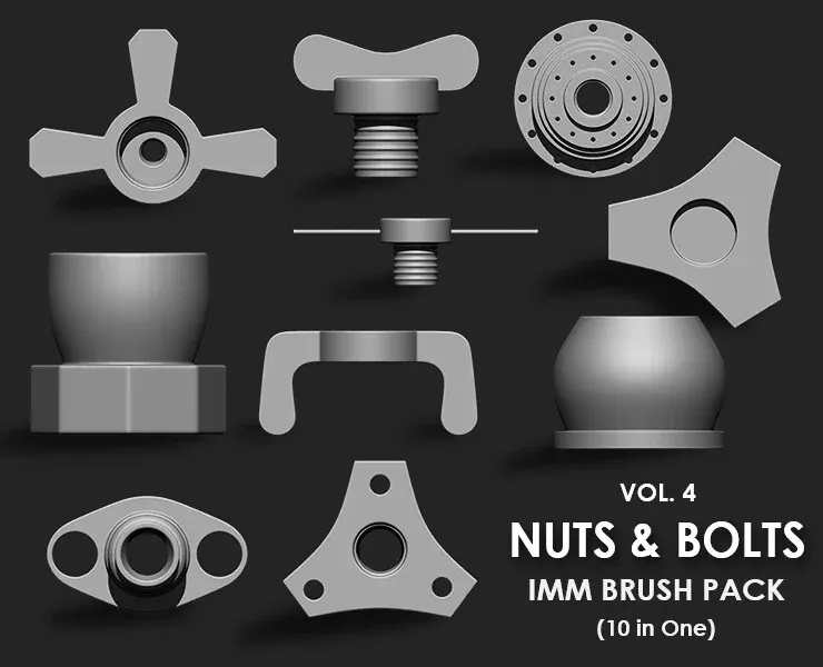 Hardsurface Environment Megapack Imm Brushes (409 All in One)