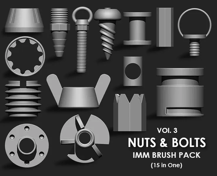 Hardsurface Environment Megapack Imm Brushes (409 All in One)