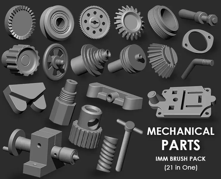 Hardsurface Environment Megapack Imm Brushes (409 All in One)