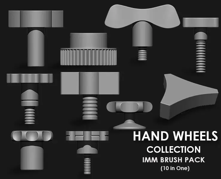 Hardsurface Environment Megapack Imm Brushes (409 All in One)