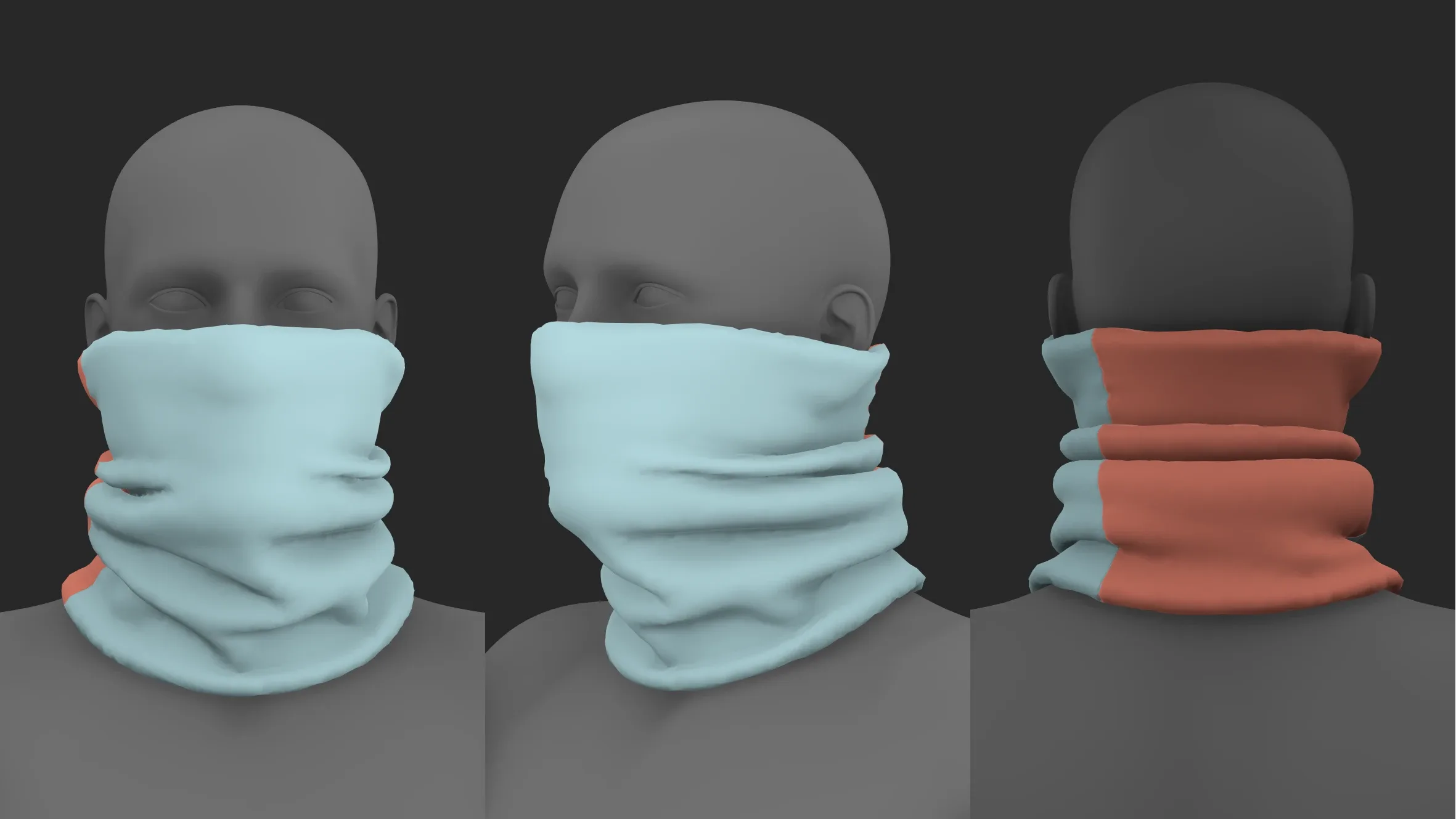 Basic scarves pack. Marvelous / CLO 3D / zprj obj fbx