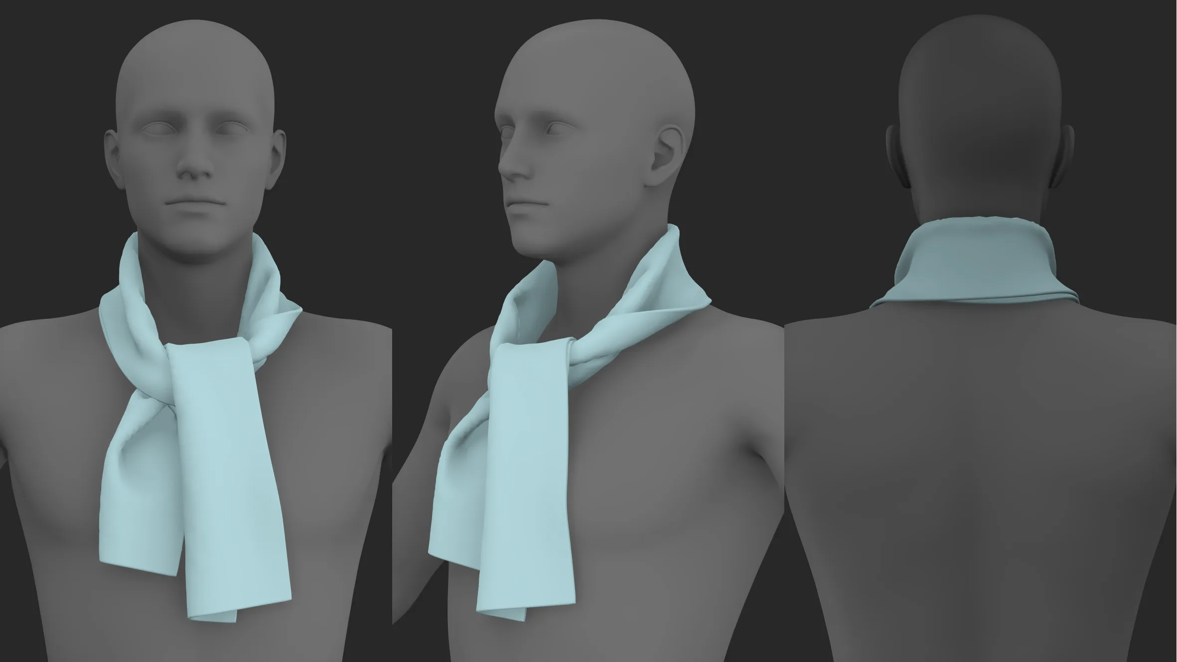 Basic scarves pack. Marvelous / CLO 3D / zprj obj fbx
