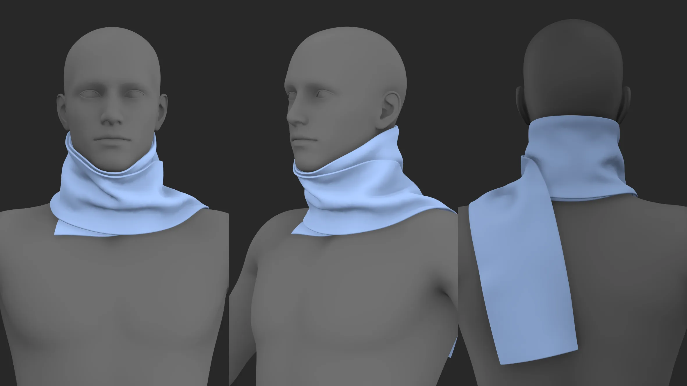 Basic scarves pack. Marvelous / CLO 3D / zprj obj fbx