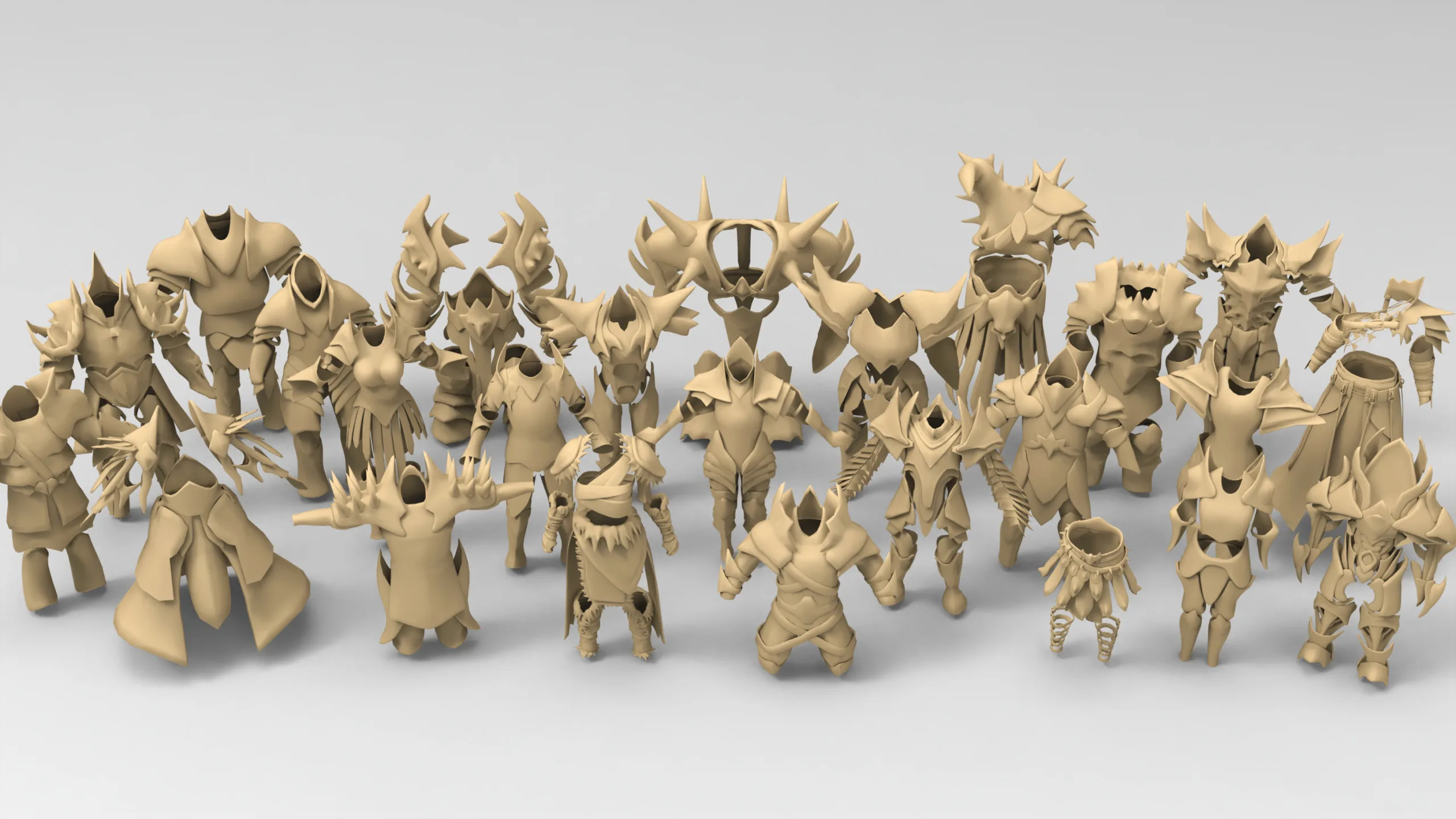 25 basemesh armor collection 2