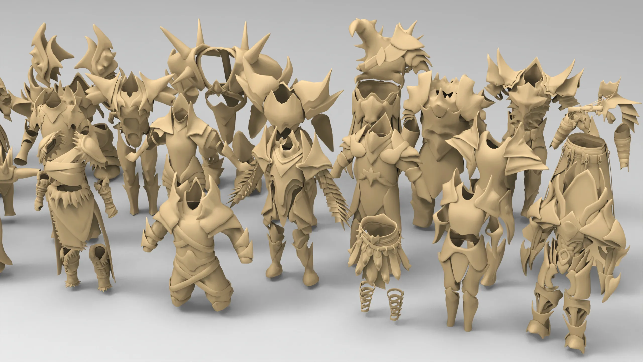 25 basemesh armor collection 2