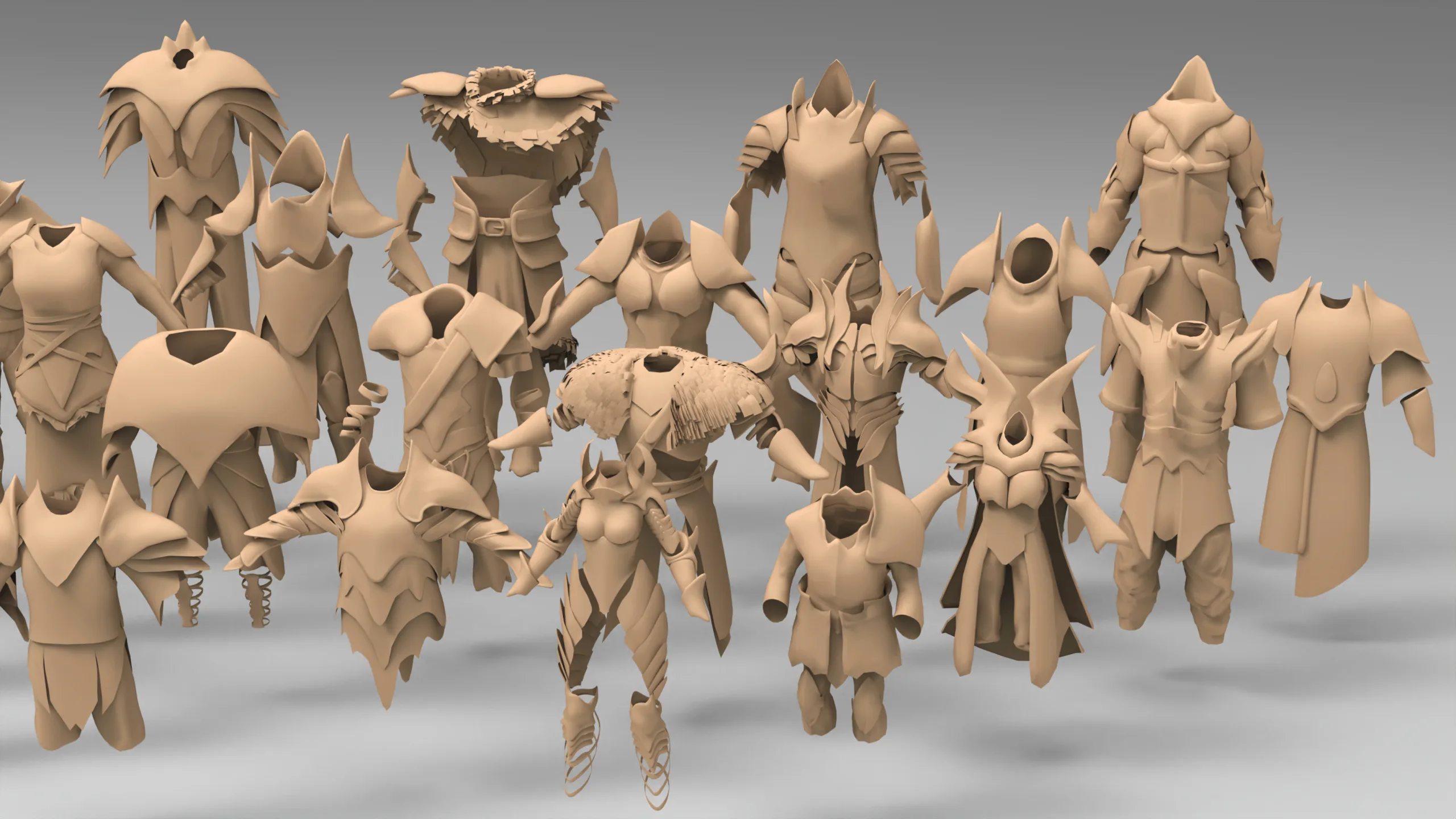 25 basemesh armor collection 3