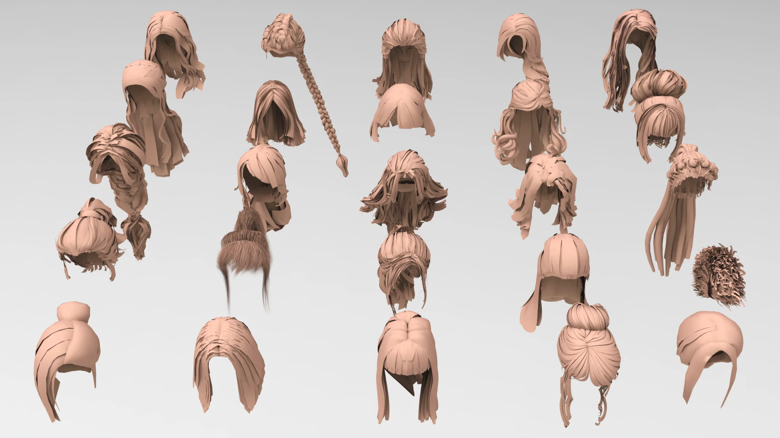 25 female hair pack 5