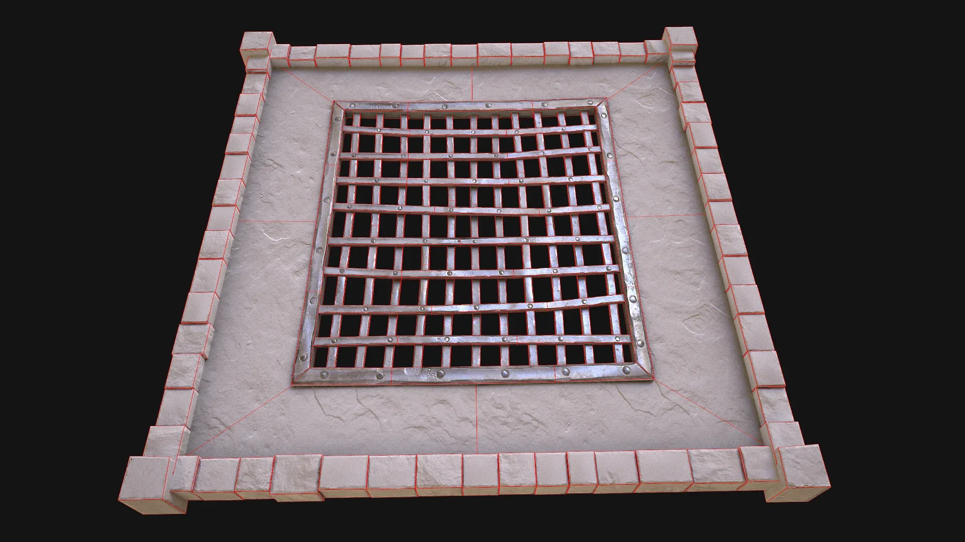 Castle Medieval Prison Roof Set