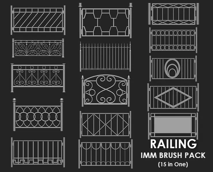 Architect Environment Megapack Imm Brushes (208 All in One)