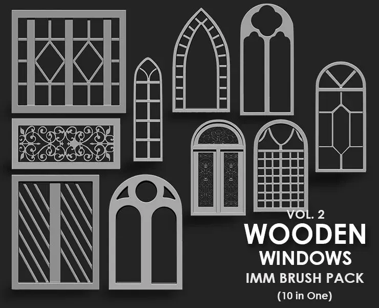 Architect Environment Megapack Imm Brushes (208 All in One)