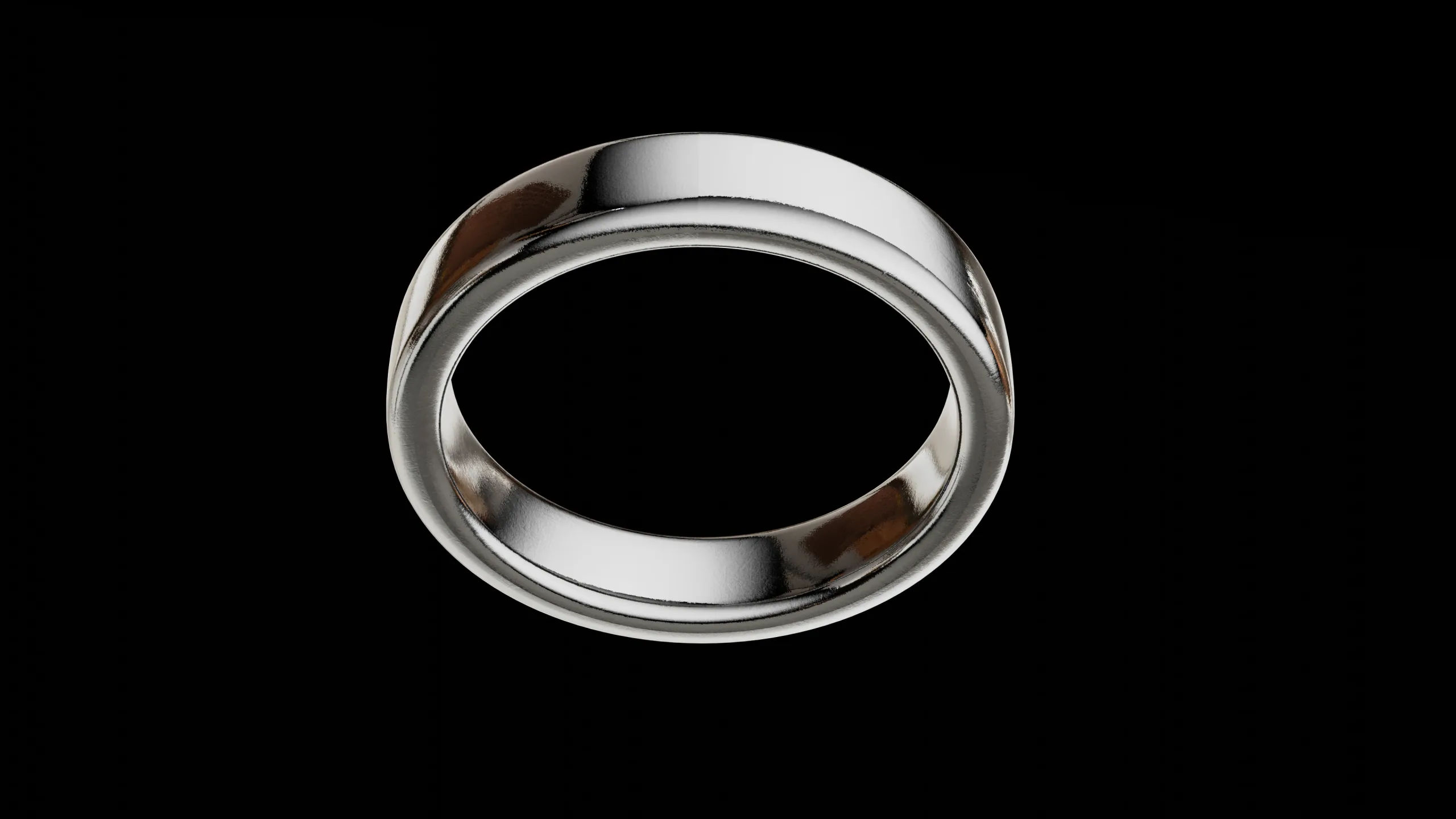 Solid wedding ring and with stone