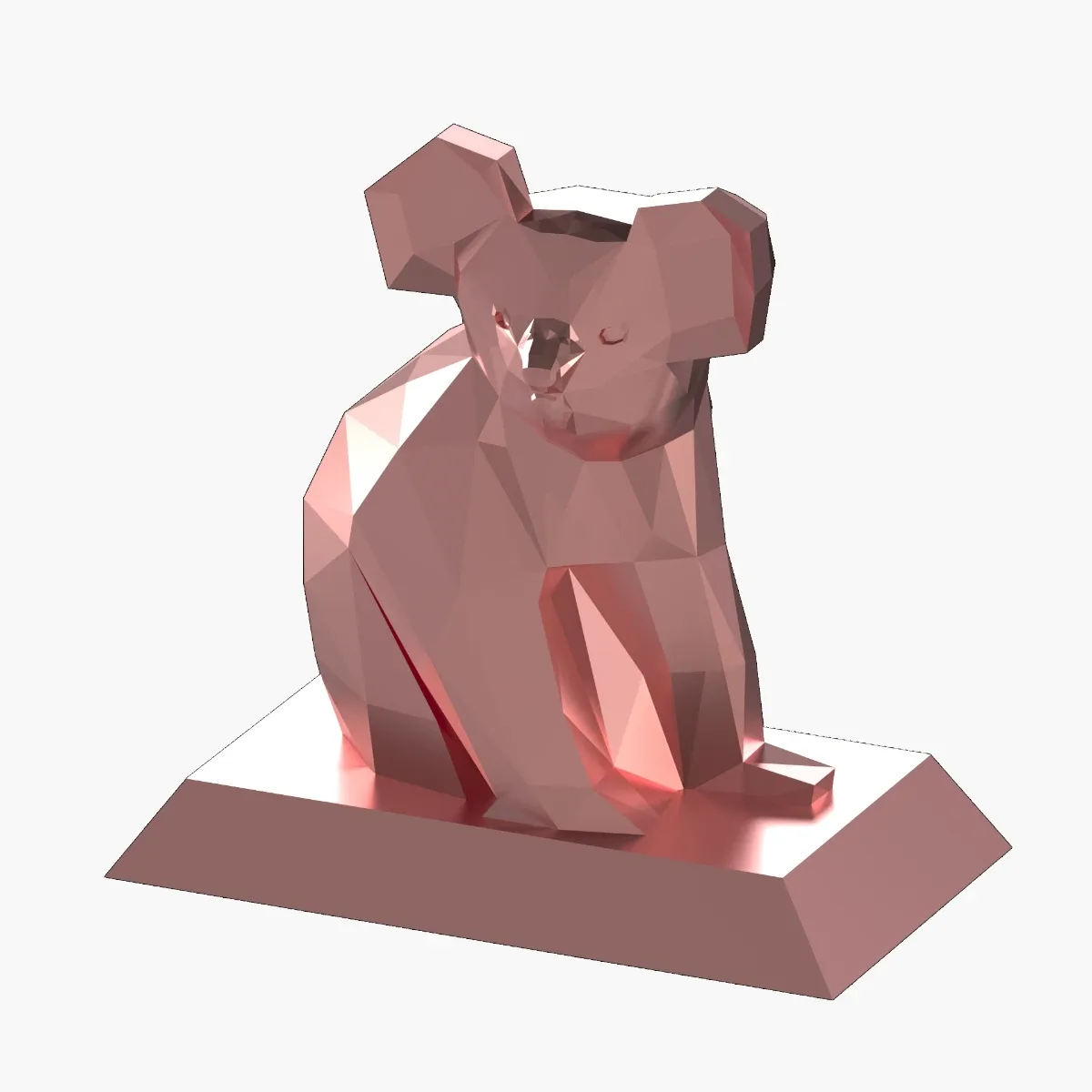 Koala bear sculptrure 3Dmodel lowpoly