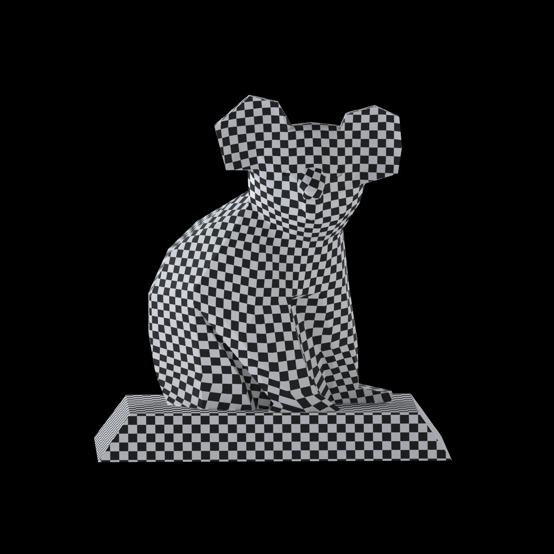 Koala bear sculptrure 3Dmodel lowpoly