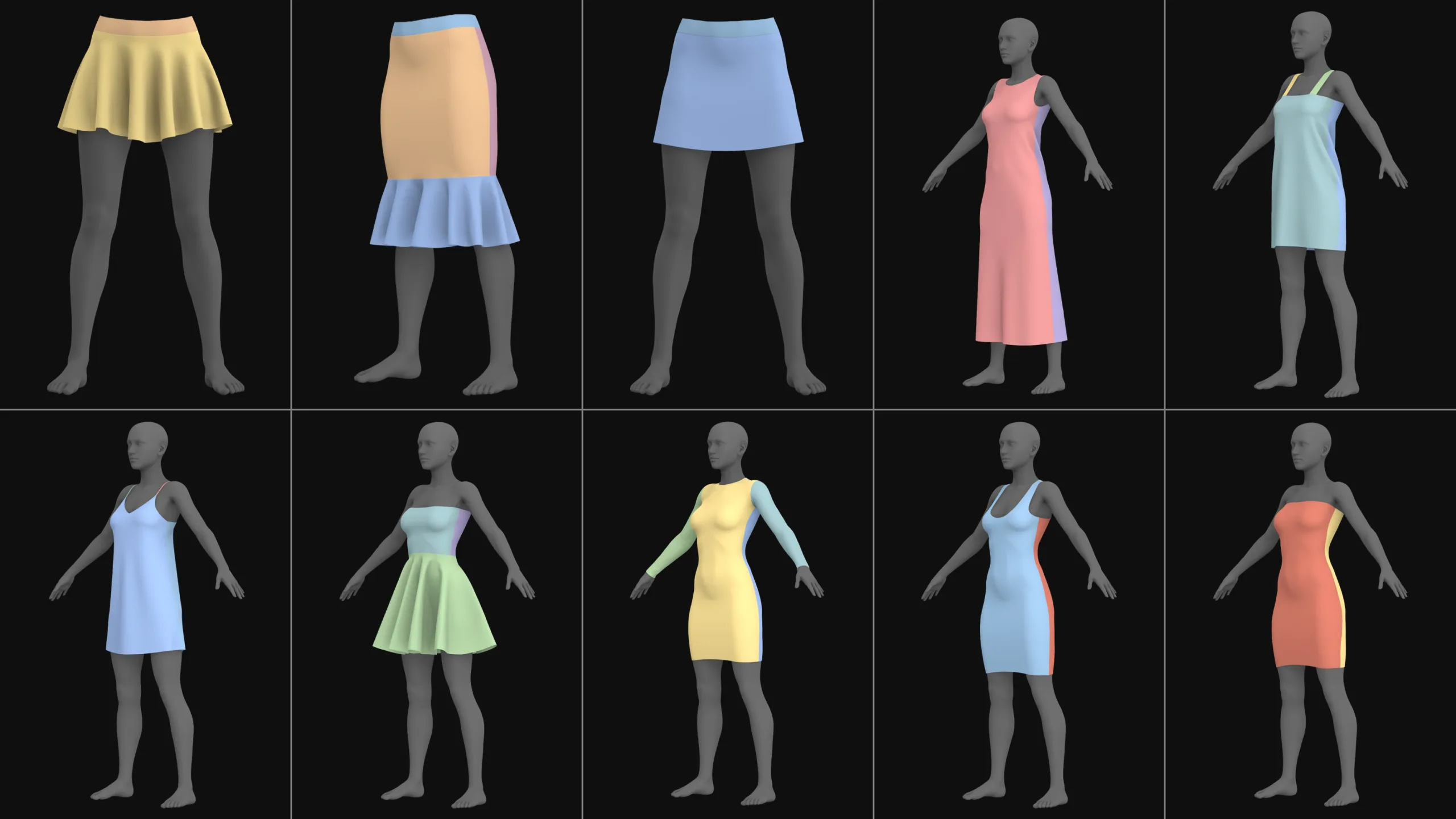 Basic clothes pack. 170 projects / zprj obj