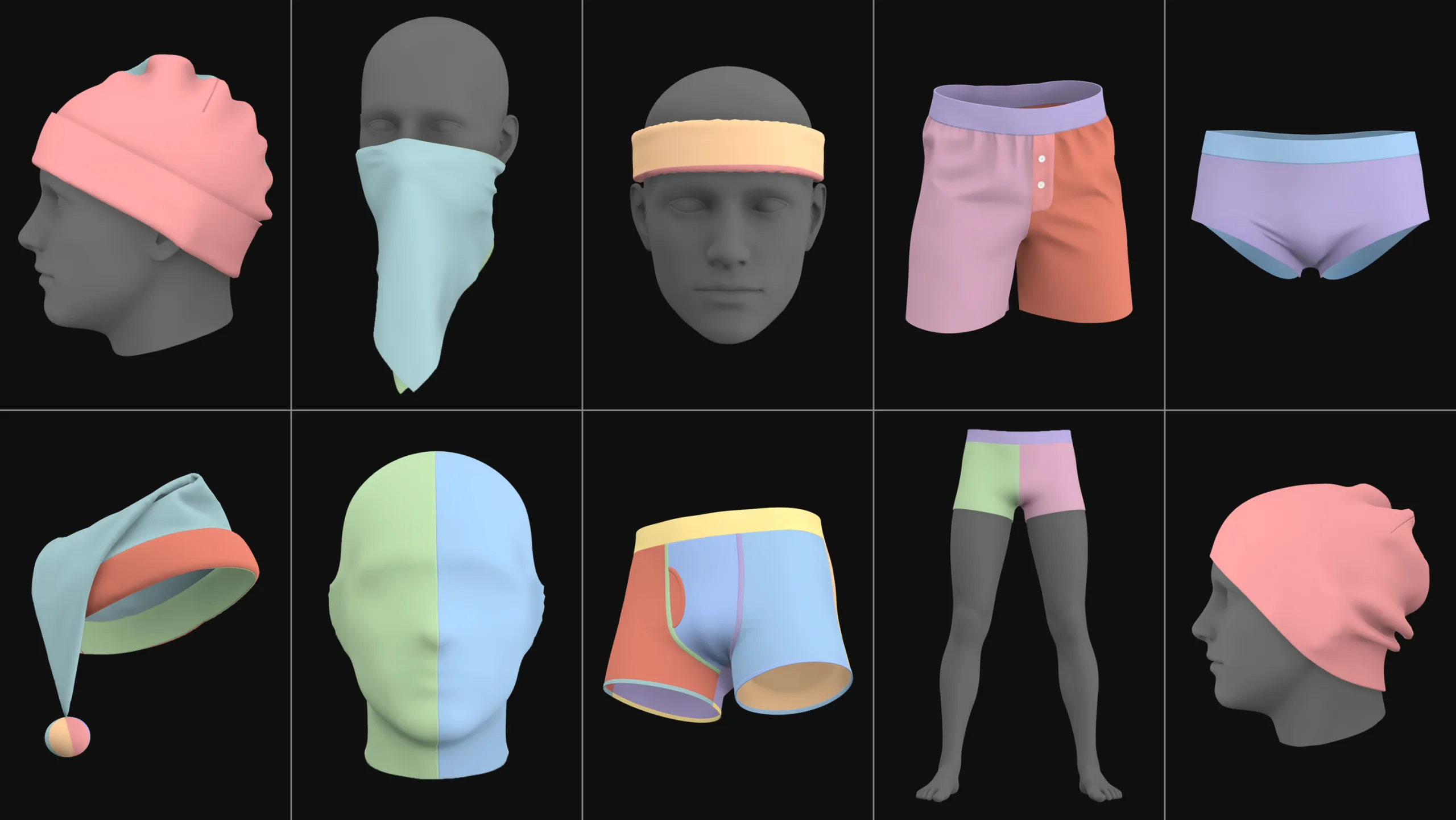 Basic clothes pack. 170 projects / zprj obj